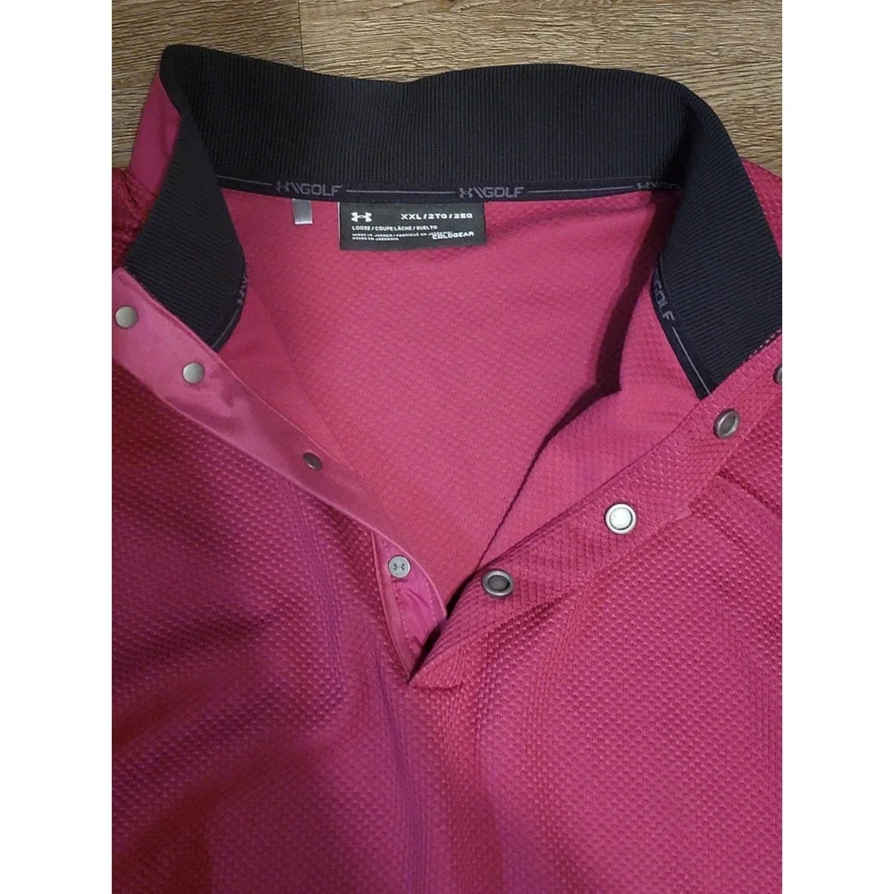 Under Armour Men XXL Golf Storm Long Sleeve Pullover Maroon New 1317345-635 - Picture 3 of 13